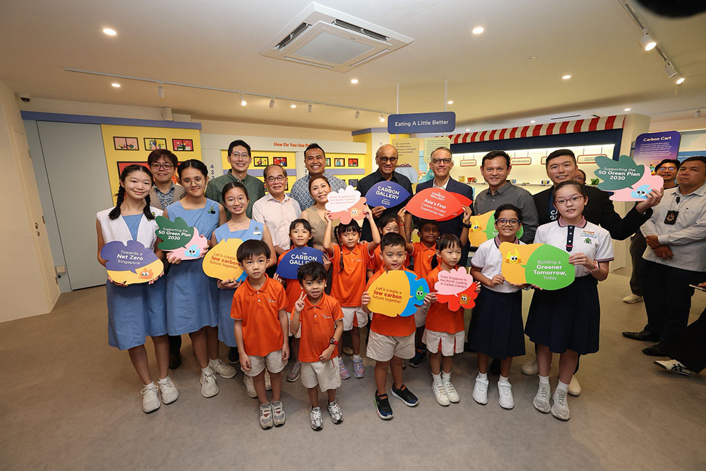 Tour group experiencing live science demonstrations