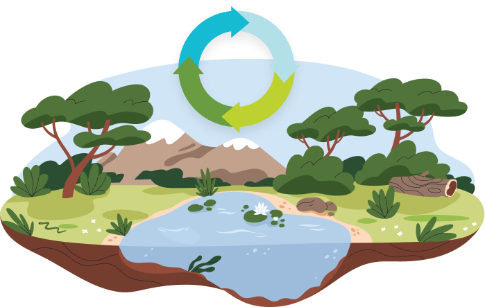 Mountain landscape illustrating Earth’s natural carbon sinks