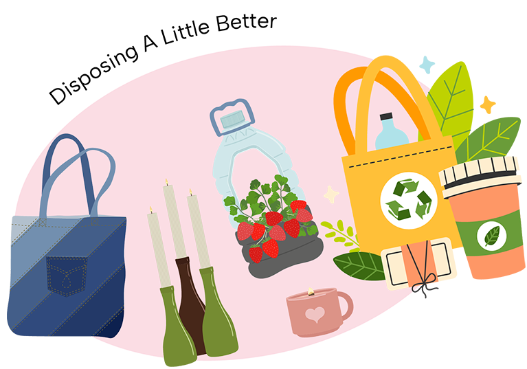 Eco-friendly grocery shopping items